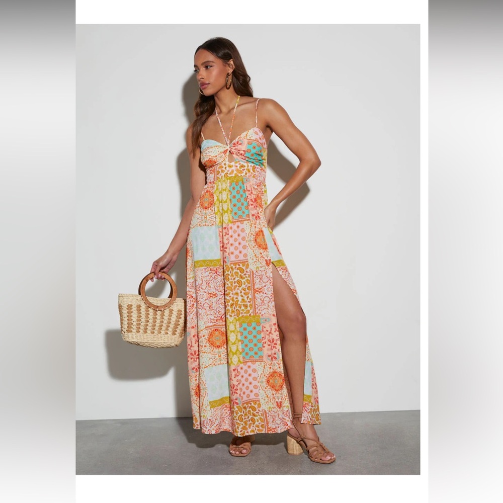 Vici size small never worn Patchwork Maxi Dress